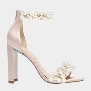 Betsey Johnson Blush Heels Size